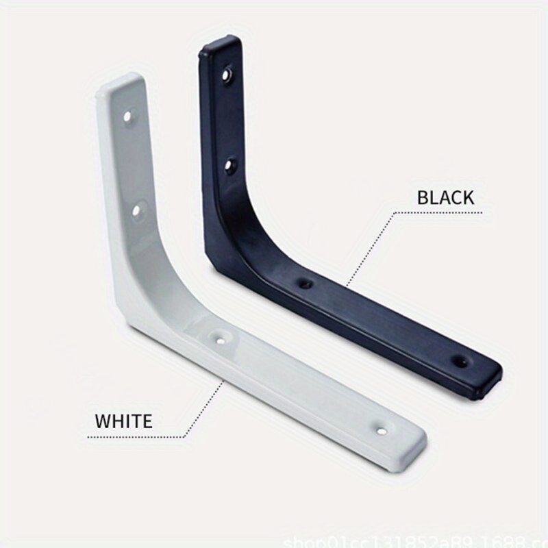 Shelf Bracket Pair - ขายึดชั้นวางเหล็กแบบหนา 2 ชิ้น - ตัวรองรับมุมฉากสำหรับเฟอร์นิเจอร์ติดผนัง, อุปกรณ์ตกแต่งสไตล์อินดัสเทรียล