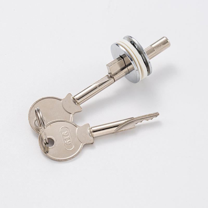Furniture Hardware Display - ชุดอุปกรณ์ล็อคประตูกระจกสำหรับตู้โชว์เครื่องประดับ เฟอร์นิเจอร์เคาน์เตอร์ อะไหล่โลหะทองแดง ชุดอุปกรณ์ยึดติดที่ปลอดภัย