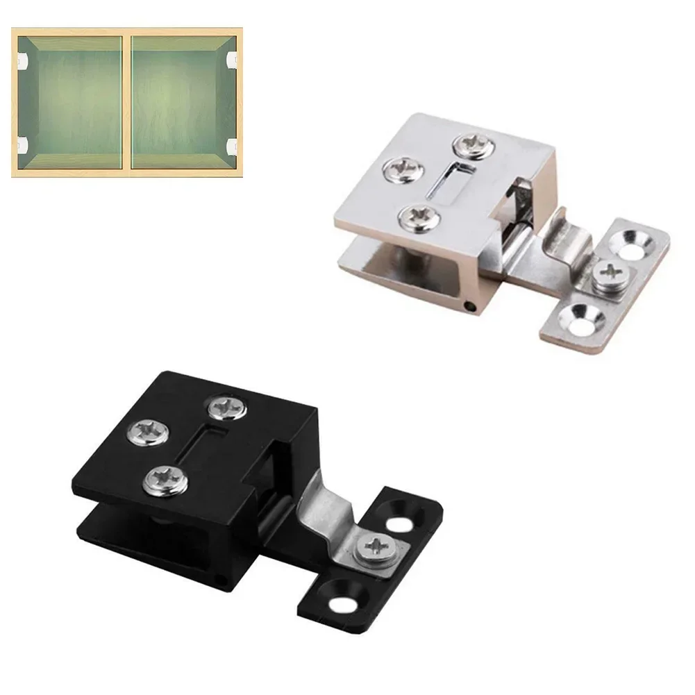 Furniture Hardware Display - บานพับประตูกระจก ตู้โชว์ ตู้เก็บของ ตู้ไวน์ บานพับกระจกแบบไม่ต้องเจาะ อุปกรณ์ฮาร์ดแวร์เฟอร์นิเจอร์