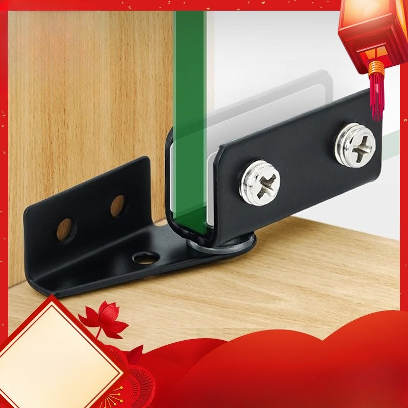 Furniture Hardware Display - บานพับตู้โชว์กระจกแบบไม่มีรู บานพับตู้กระจกแบบติดด้านข้าง อุปกรณ์ฮาร์ดแวร์เฟอร์นิเจอร์สแตนเลส