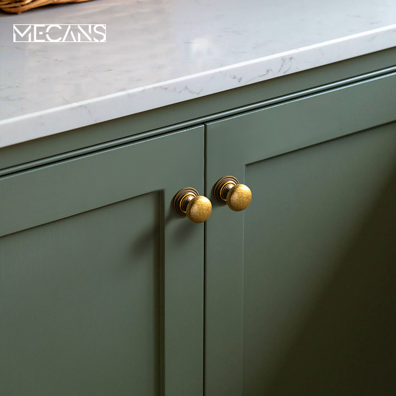 MECANS ทองเหลืองโบราณลูกบิดตู้ - Furniture Hardware With Backplate บทวิจารณ์และราคา