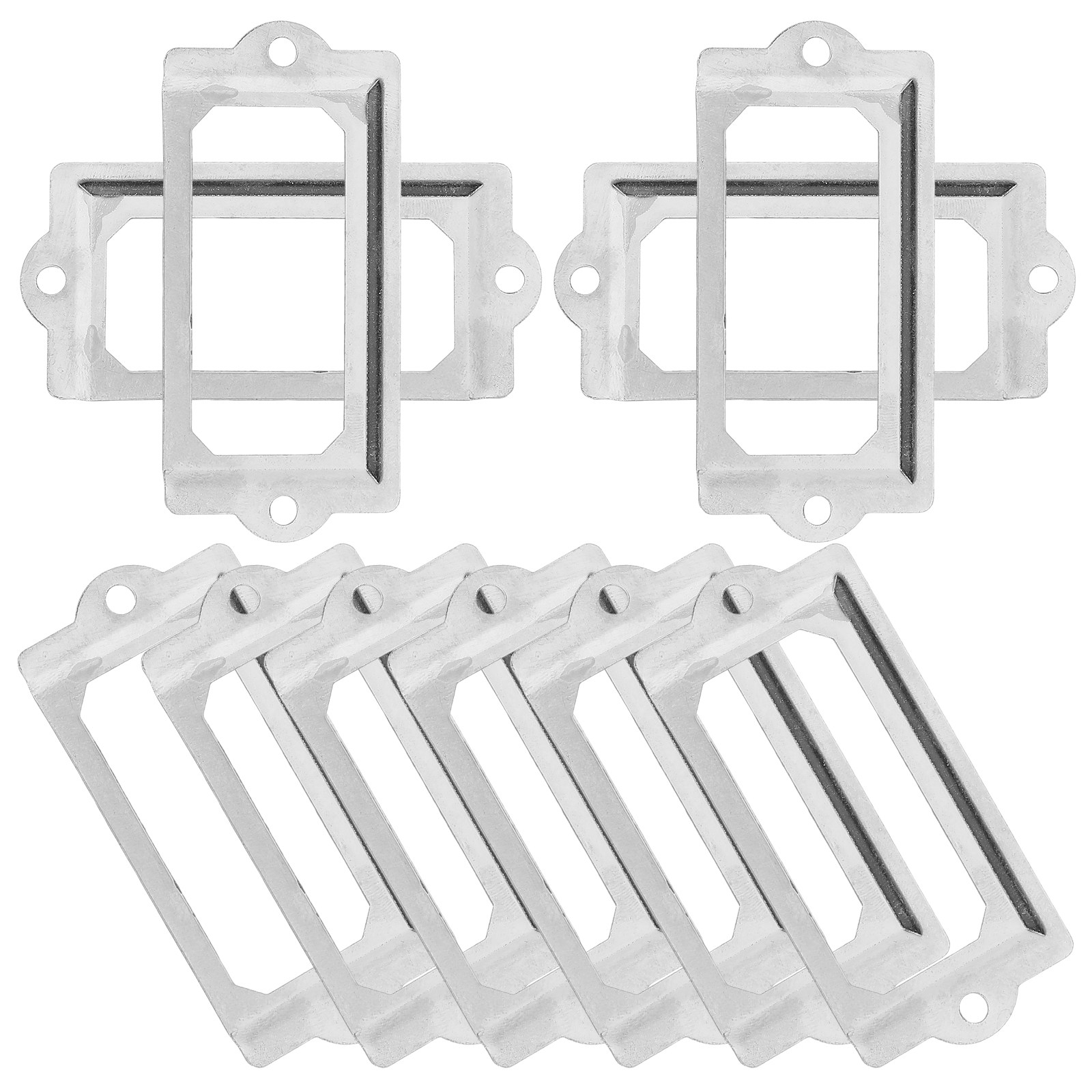 1 ชุด กรอบป้ายชื่อลิ้นชักเหล็ก - Furniture Hardware Names บทวิจารณ์และราคา