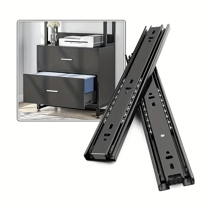 รางลิ้นชักตู้เสื้อผ้าแบบสามตอน - Drawer Slide Pair บทวิจารณ์และราคา
