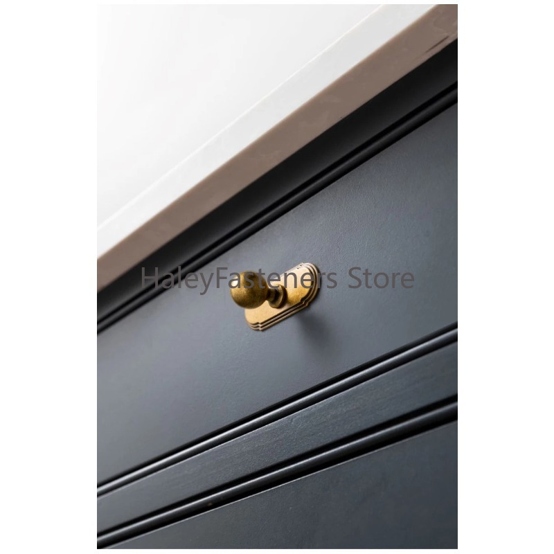 ลูกบิดตู้ทองเหลืองโบราณสไตล์กล - Furniture Hardware With Backplate บทวิจารณ์และราคา