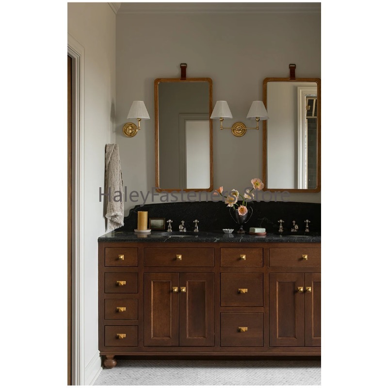 ลูกบิดตู้ทองเหลืองโบราณสไตล์กล - Furniture Hardware With Backplate บทวิจารณ์และราคา