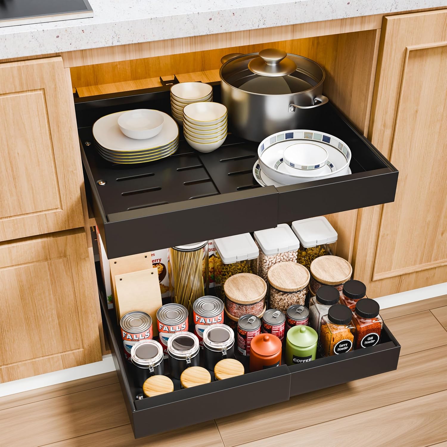 ขยายดึงตู้สําหรับกรอบตู้,อัพเก - Drawer Slide Pair บทวิจารณ์และราคา