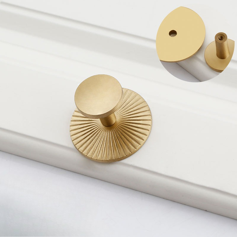 มือจับทองเหลืองสำหรับตู้และลิ้ - Furniture Hardware With Backplate บทวิจารณ์และราคา