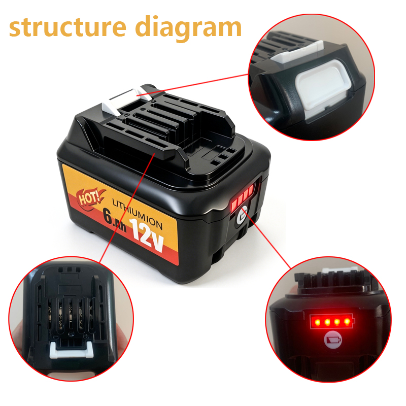 10.8V 12V 6A ชาร์จใหม่ได้เปลี่ - Makita Drill Hp1640 บทวิจารณ์และราคา