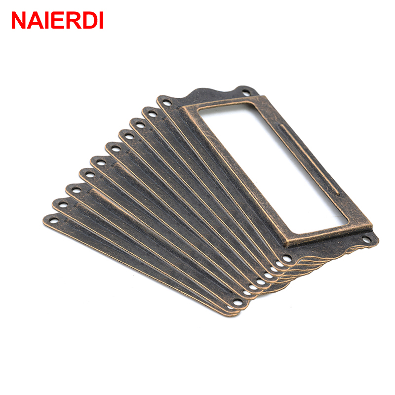 10pcs NAIERDI โบราณทองเหลือง 6 - Furniture Hardware Names บทวิจารณ์และราคา