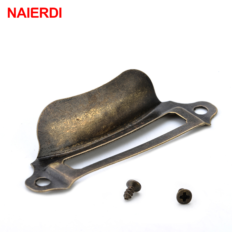 10PCS NAIERDI โบราณกล่องป้ายจั - Furniture Hardware Names บทวิจารณ์และราคา
