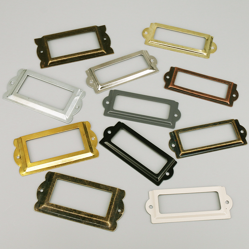 4 ชิ้นเหล็กโบราณป้ายป้ายกรอบชื - Furniture Hardware Names บทวิจารณ์และราคา