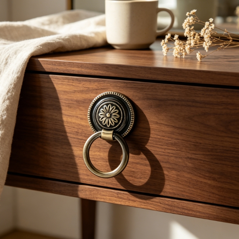 แพ็ค 6 Antique Bronze Drop ดึง - Furniture Hardware With Backplate บทวิจารณ์และราคา