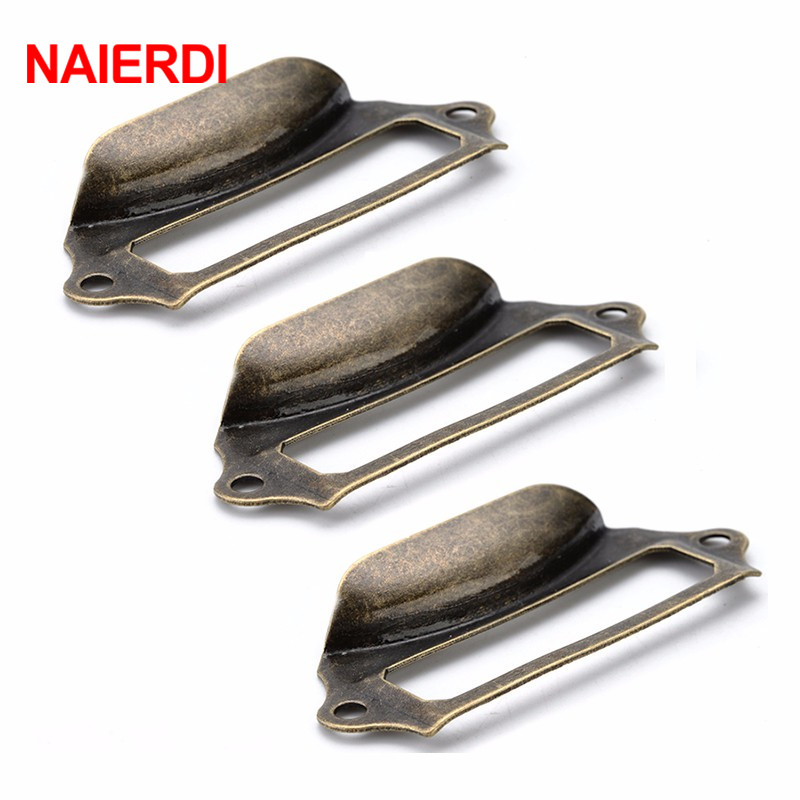 NAIERDI 5pcs โลหะทองเหลืองโบรา - Furniture Hardware Names บทวิจารณ์และราคา