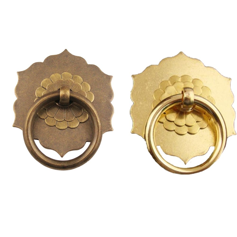 แผ่นหลังทองเหลืองทองเหลืองฮาร์ - Furniture Hardware With Backplate บทวิจารณ์และราคา